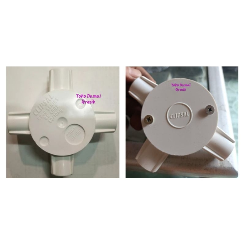 Clipsal T dos Kress dos 20mm Putih PVC T-Dos