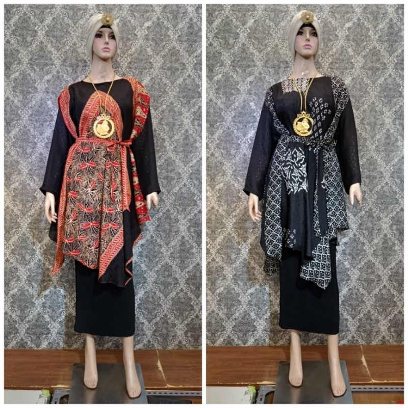 Atasan Adora Batik Viscose Sutra | Atasan Pesta Batik Viscose Sutra - Modeluv