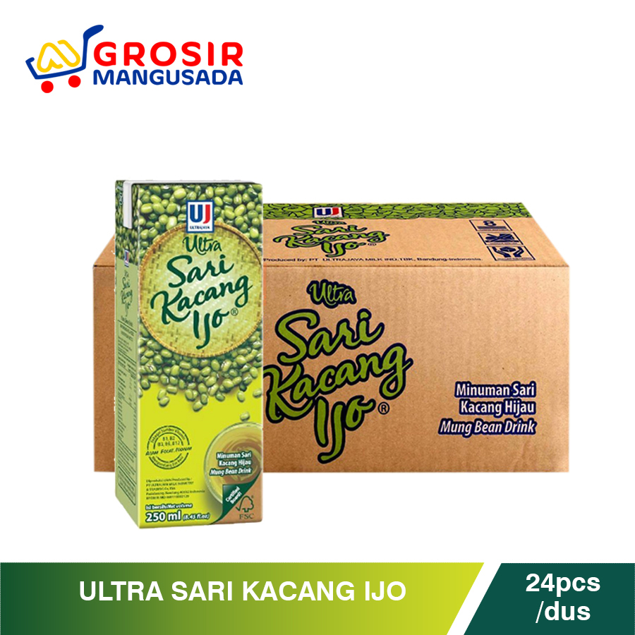 

Grosir Ultra Sari Kacang Ijo Harga Spesial 1 dus 24pcs