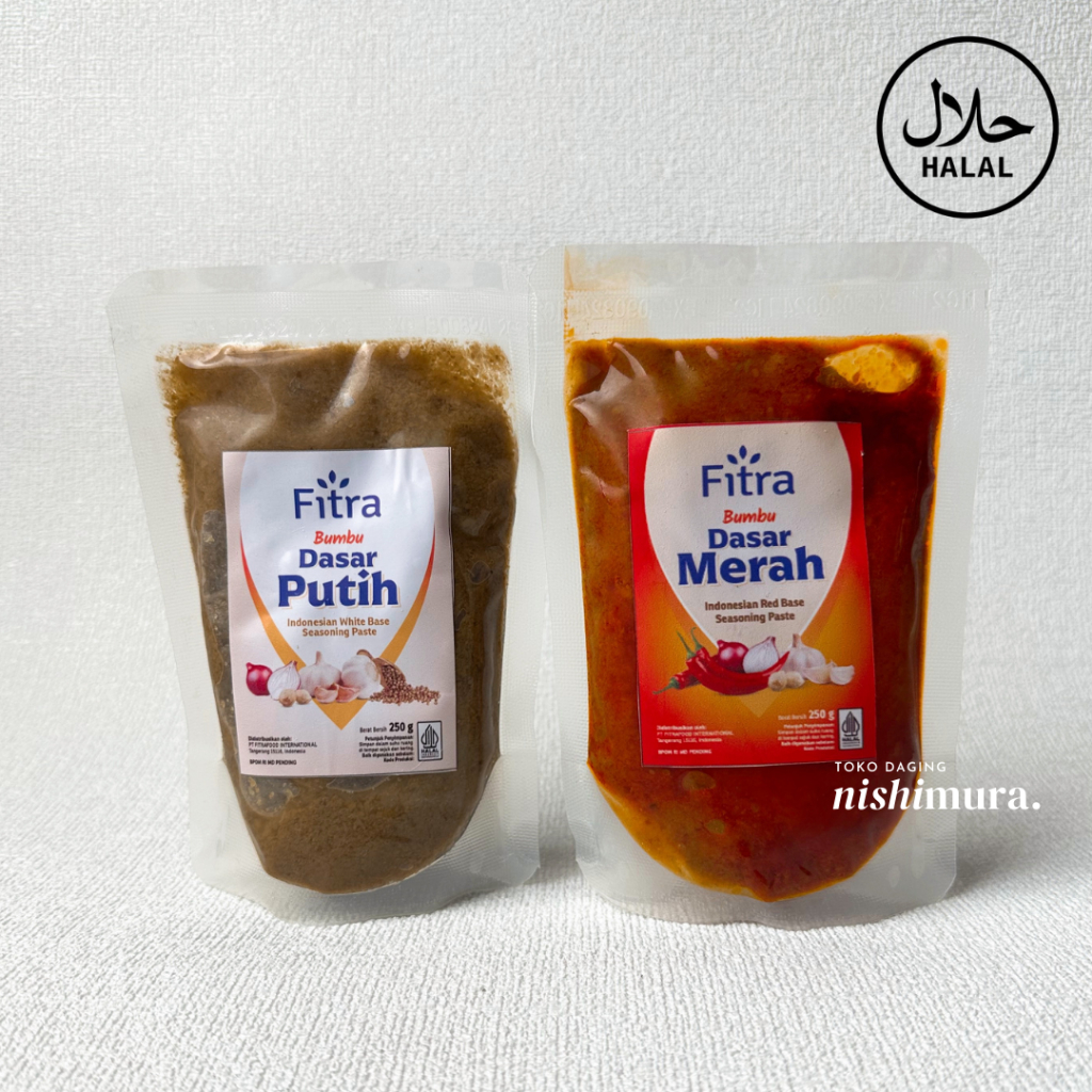 

Bumbu Dasar Masak Putih - Merah / Indonesian Base Seasoning Paste White & Red - Fitra Food - Nishimura Nishimurashop