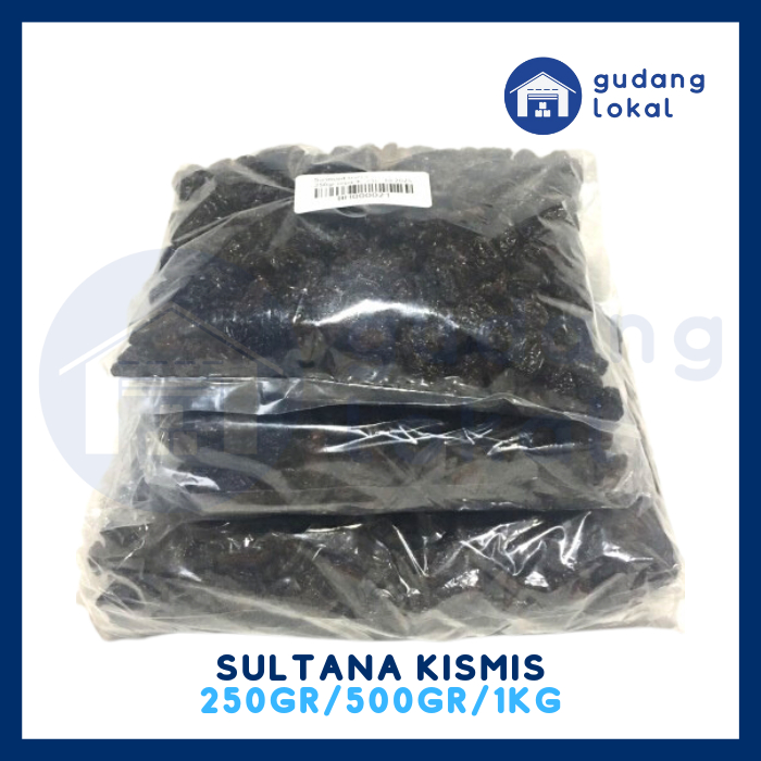 

Kismis Sultana Hitam Manis 250Gr / 500Gr / 1Kg