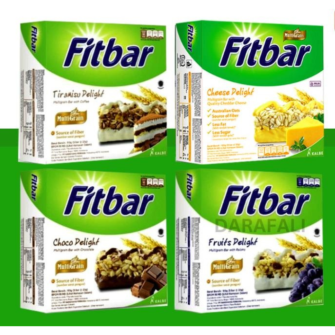 

Fitbar Pack (5 pcs) Coklat, Fruit Rasberry, Tiramisu, CHEESE