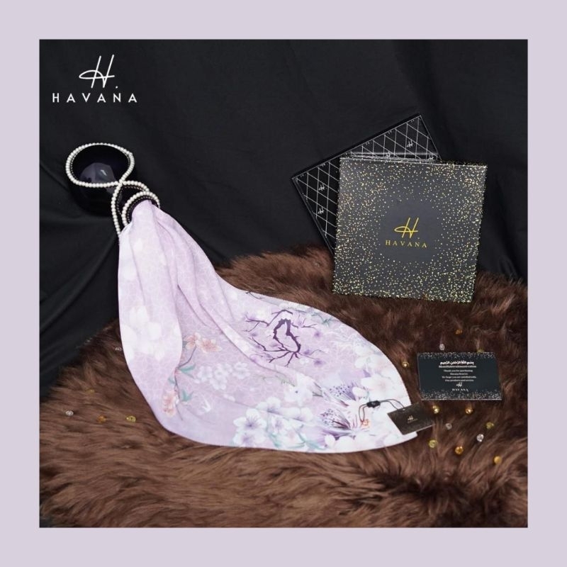 HAVANA Scarf Segi Empat - Jilbab Segi Empat Laser Cut