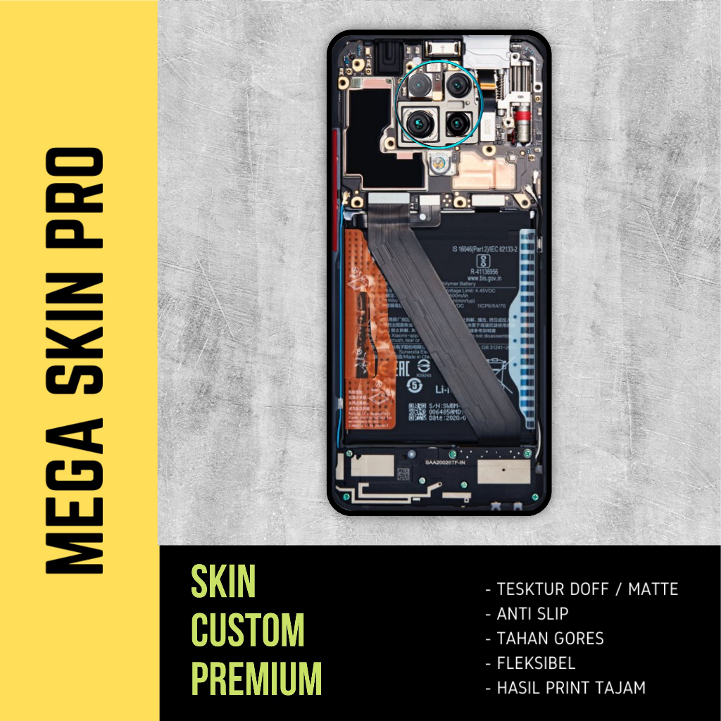 Skin Poco F2 Pro Full body - isi 2 buah - teardown mesin