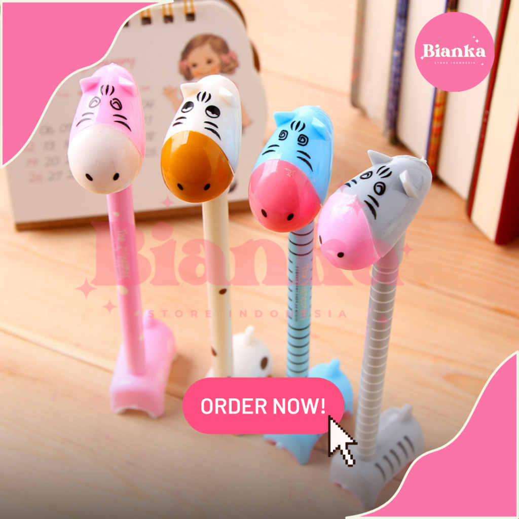 

Pulpen Karakter Jerapah & Zebra