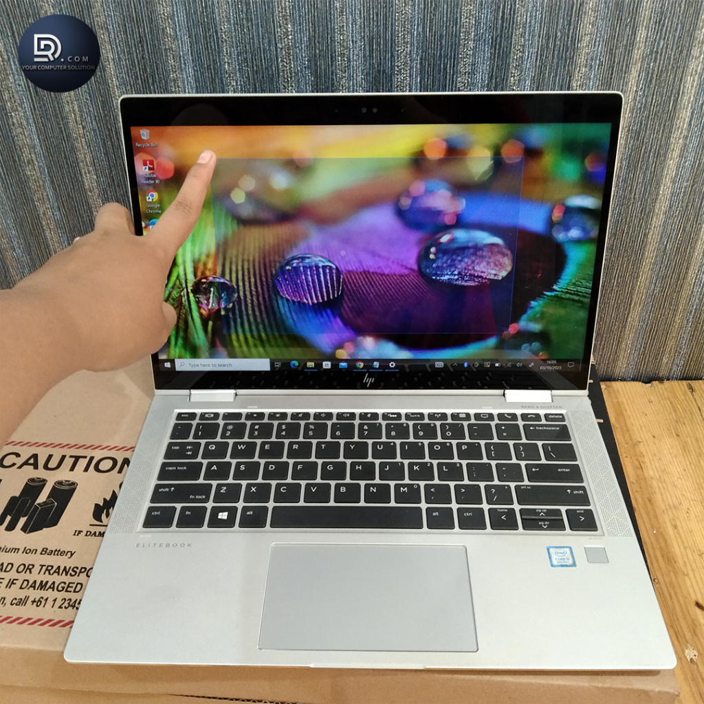 Laptop HP Elitbook X360 1030 G3 , 2 In 1 Convertible, (Touchscreen), Core i5-8250U, Gen 8Th, Layar F
