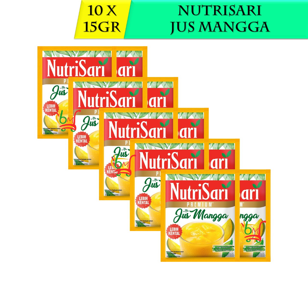 

Nutrisari Jus Mangga Premium Minuman Serbuk Renceng