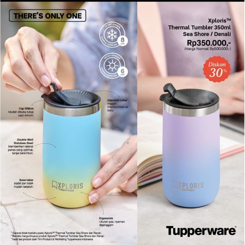 Xploris tumbler tupperware 350 ml
