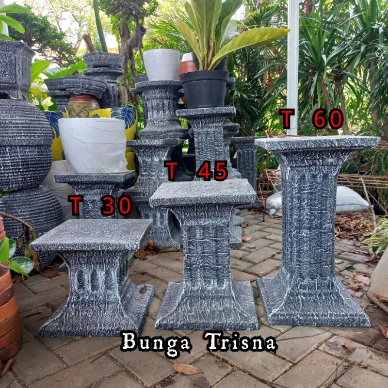 Pilar Pot Kotak/Dudukan Pot Minimalis/Pilar Pot 60 Cm