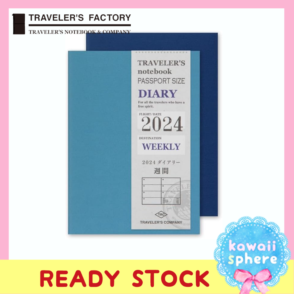 

Traveler's Notebook Refill 2024 Weekly Passport | Ready Stock TN 2024 | Travelers Notebook