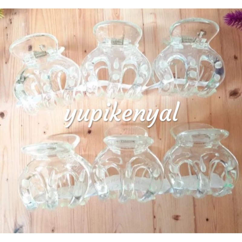 Jedai Jepit Rambut Bening 5 cakar