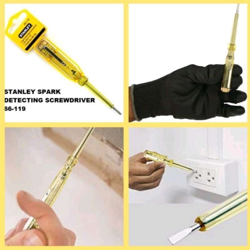 Obeng Tespen AC Listrik STANLEY 100-500 volt