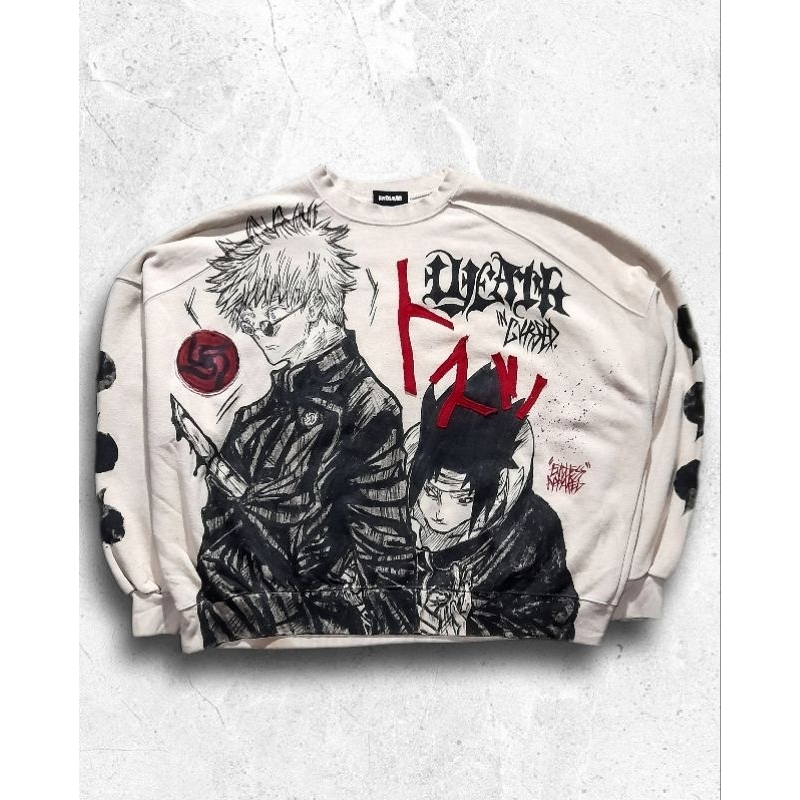 Oversized crewneck design rework anime/ VS