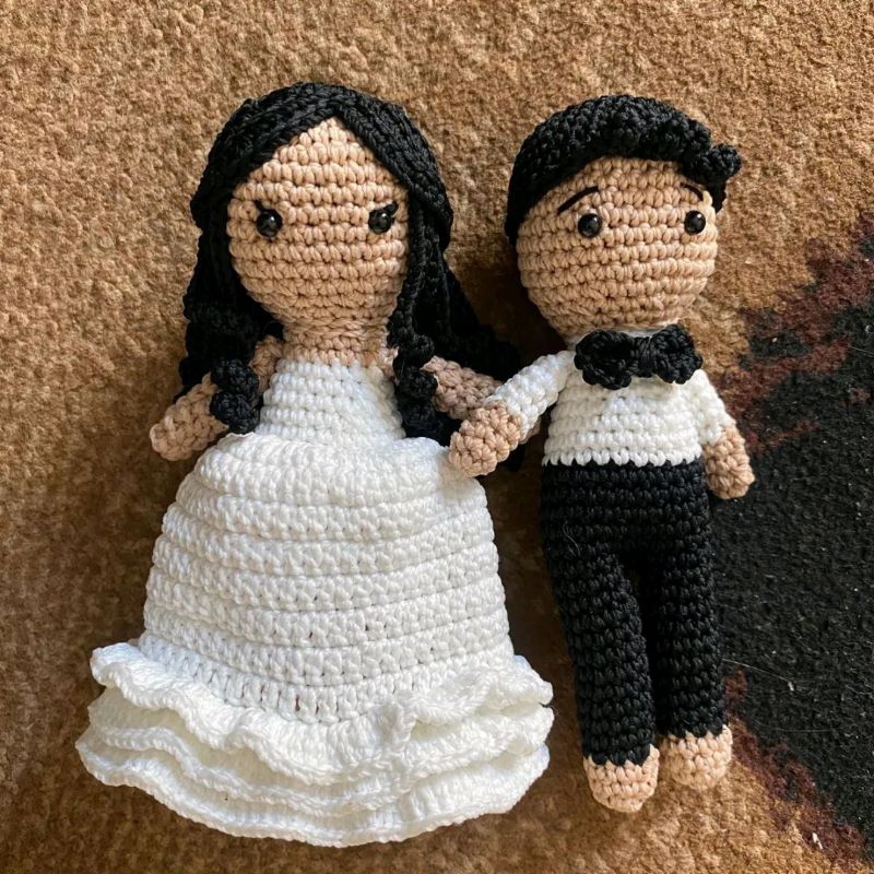 Boneka Rajut Couple | boneka wedding Couple | Amigurumi Couple