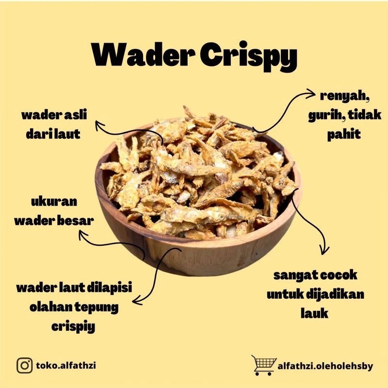 

✨️Oleh-Oleh Surabaya✨️ Wader Laut Crispy 500gr