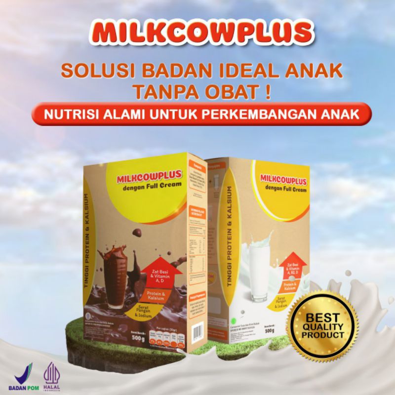 

MILKCOW PLUS + [2pcs], Susu Tinggi Protein | Susu Peninggi Badan dan Penggemuk Badan 500g