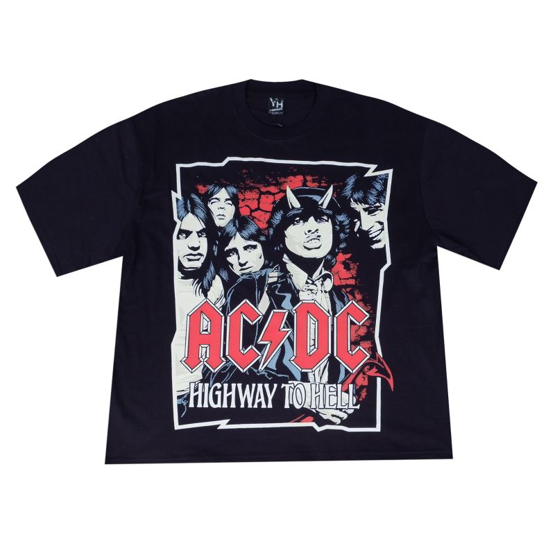 KAOS ACDC OVERSIZE BAND BOOTLEG T SHIRT ACDC BIG SIZE KAOS AC DC T SHIRT AC DC