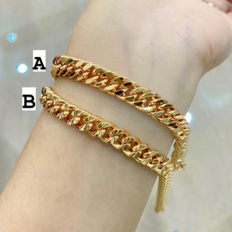 gelang rantai lapis emas