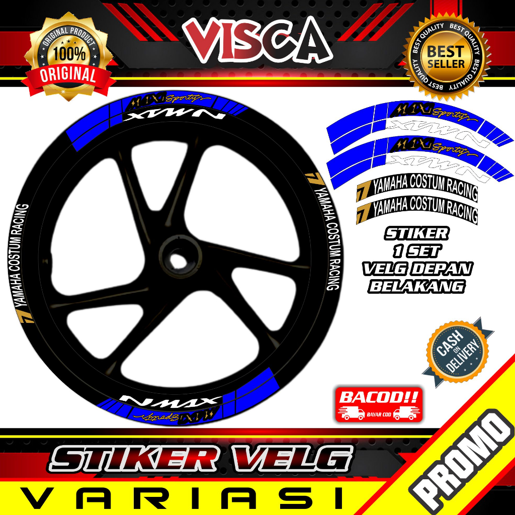 Stiker Velg List Velg Motor Stiker Velk NMAX Ring 14 NMAX