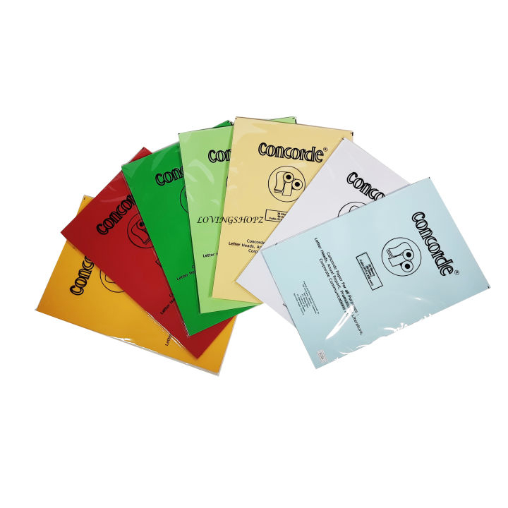 

Kertas Corncorde 90Gsm (tipis), Kertas Corncorde 220gsm (tebal) F4