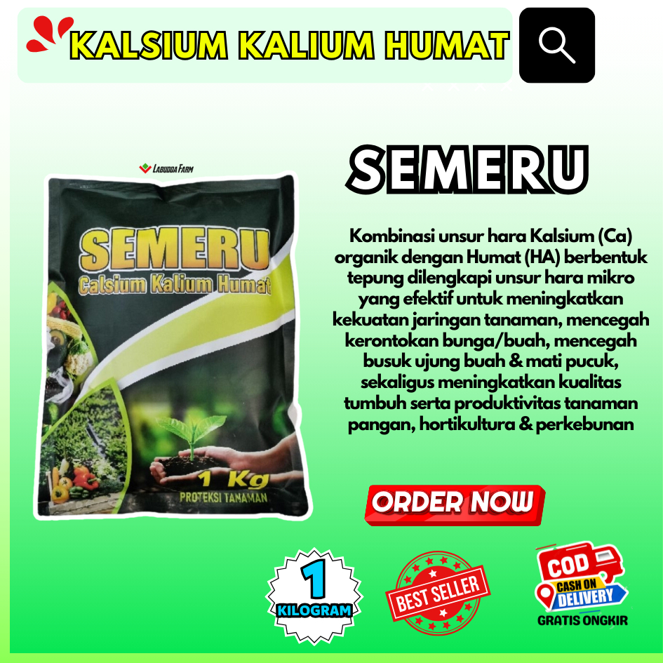 Kalsium Kalium Humat SEMERU 1KG Kalsium Nutrisi Tanaman