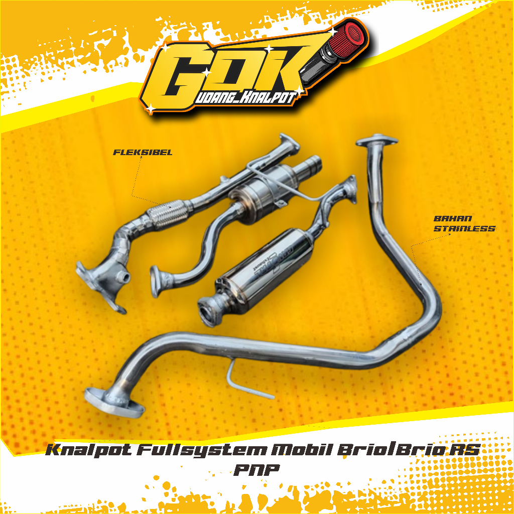 Knalpot Fullsystem Mobil Brio/Brio RS PNP