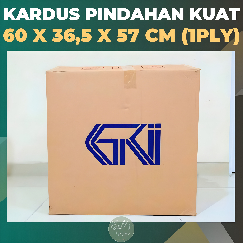

Kardus Bekas Jumbo Box Penyimpanan Ukuran 60 x 36,5 x 57 cm