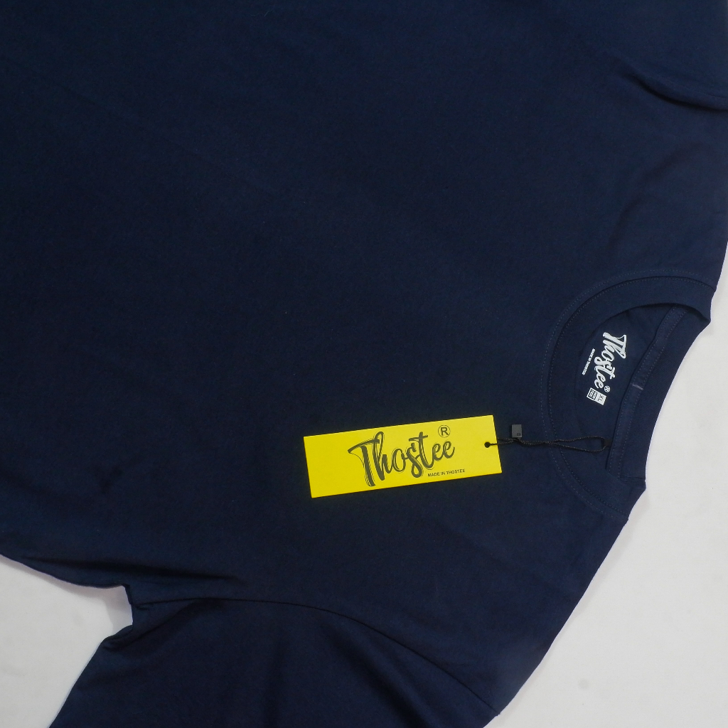 Thostee T-Shirt Kurta Baju Muslim Premium Cotton Combed 30's-Navy