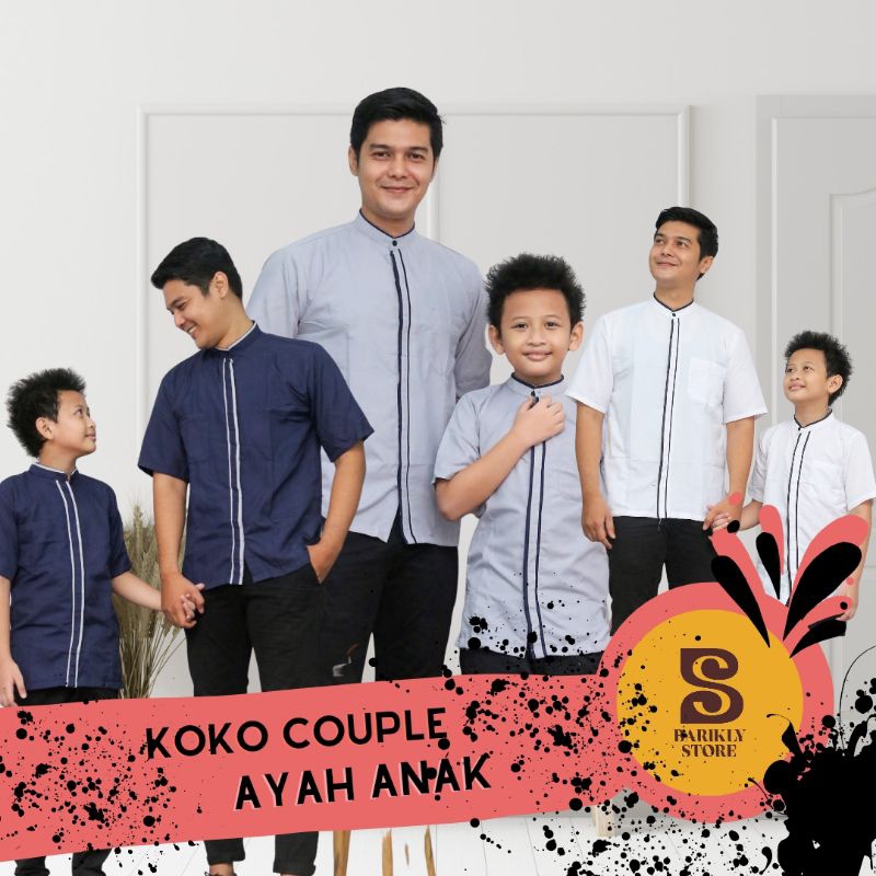 Baju koko/koko keluarga/koko couple/baju muslim/busana keluarga/COD/Baju murah