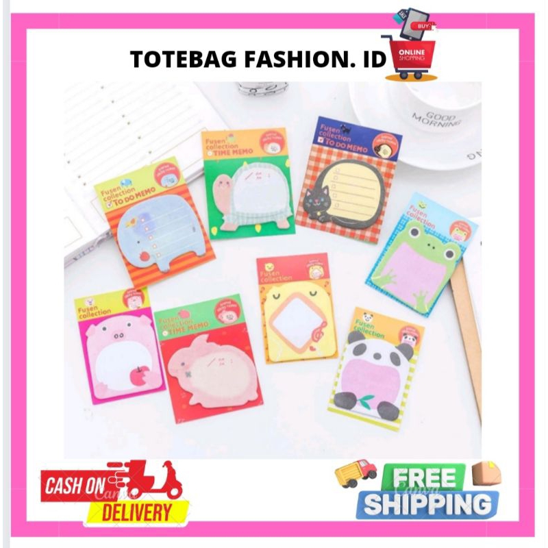 

✌ TTS ✌ COD - SMS S636 Sticky Notes Animal / Tempelan Kertas Catatan Memo Note Karakter