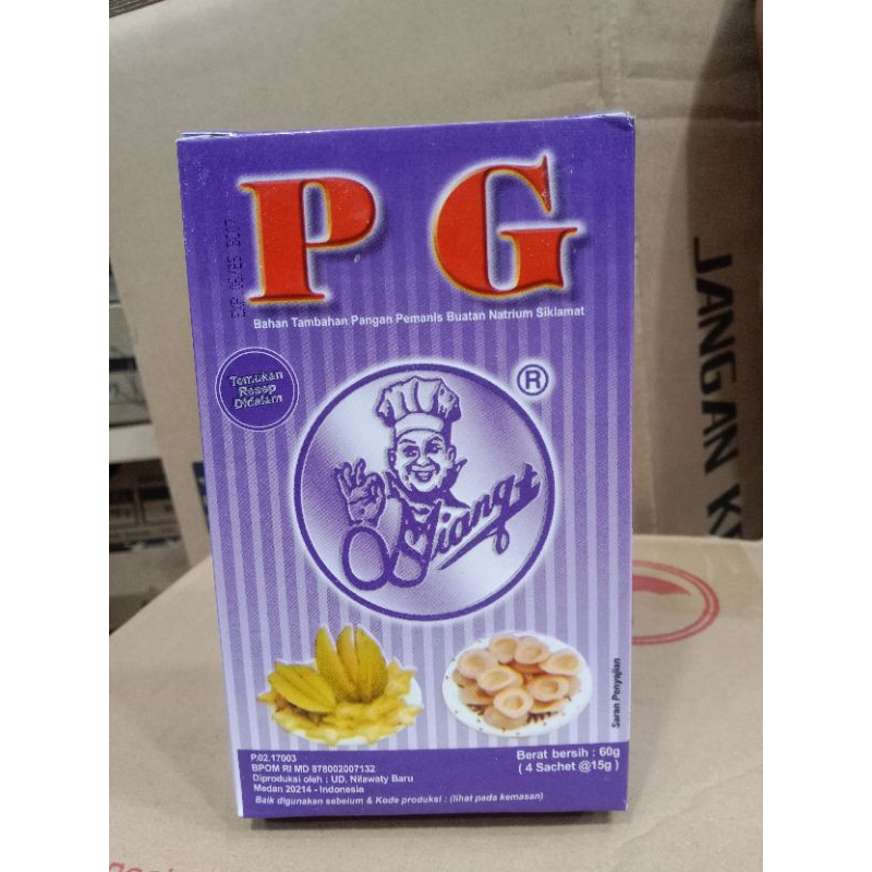 

PG BAHAN PEMANIS BUATAN NATRIUM SIKLAMAT 15GR