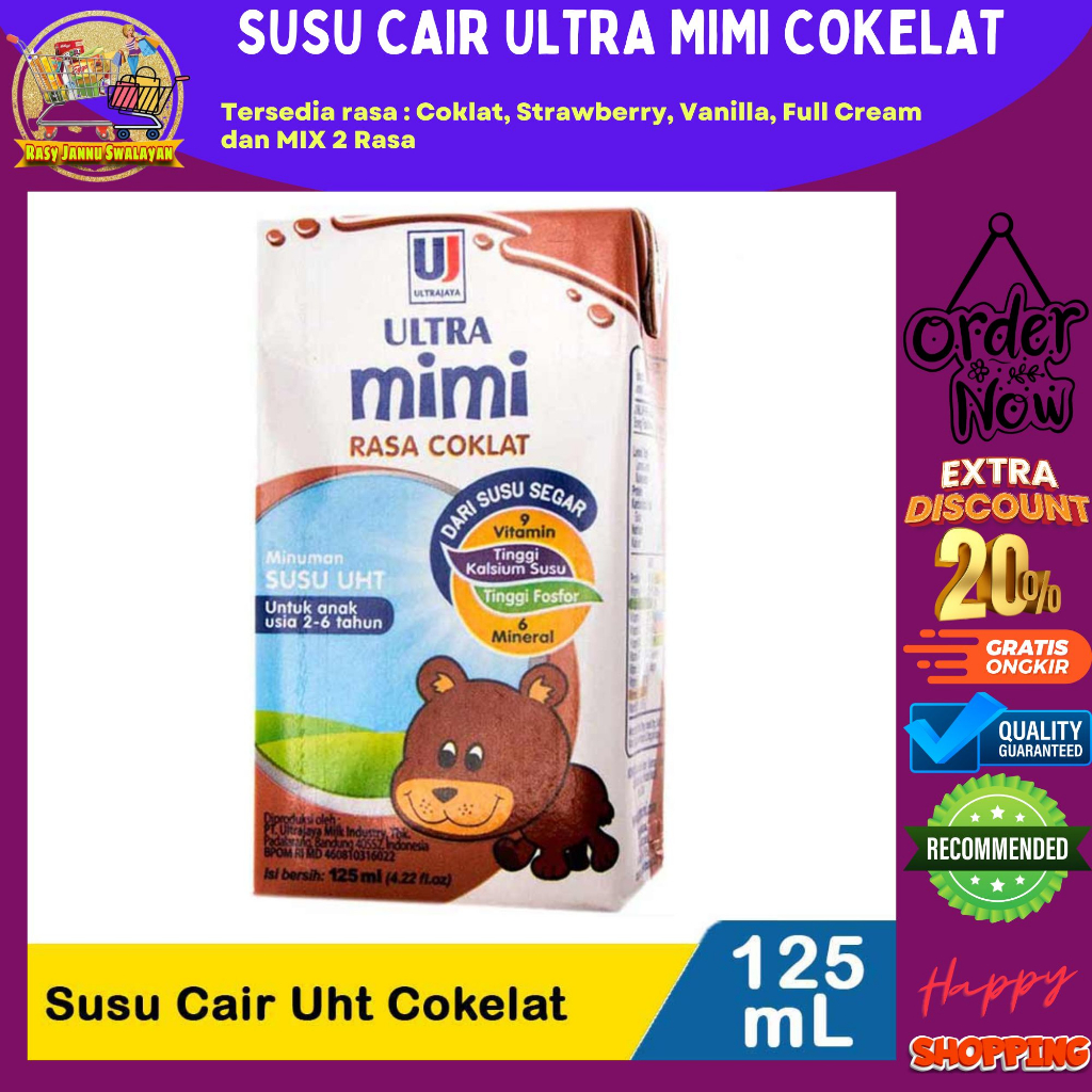 

ULTRAMILK//SUSU ULTRA MIMI COKLAT 125ML