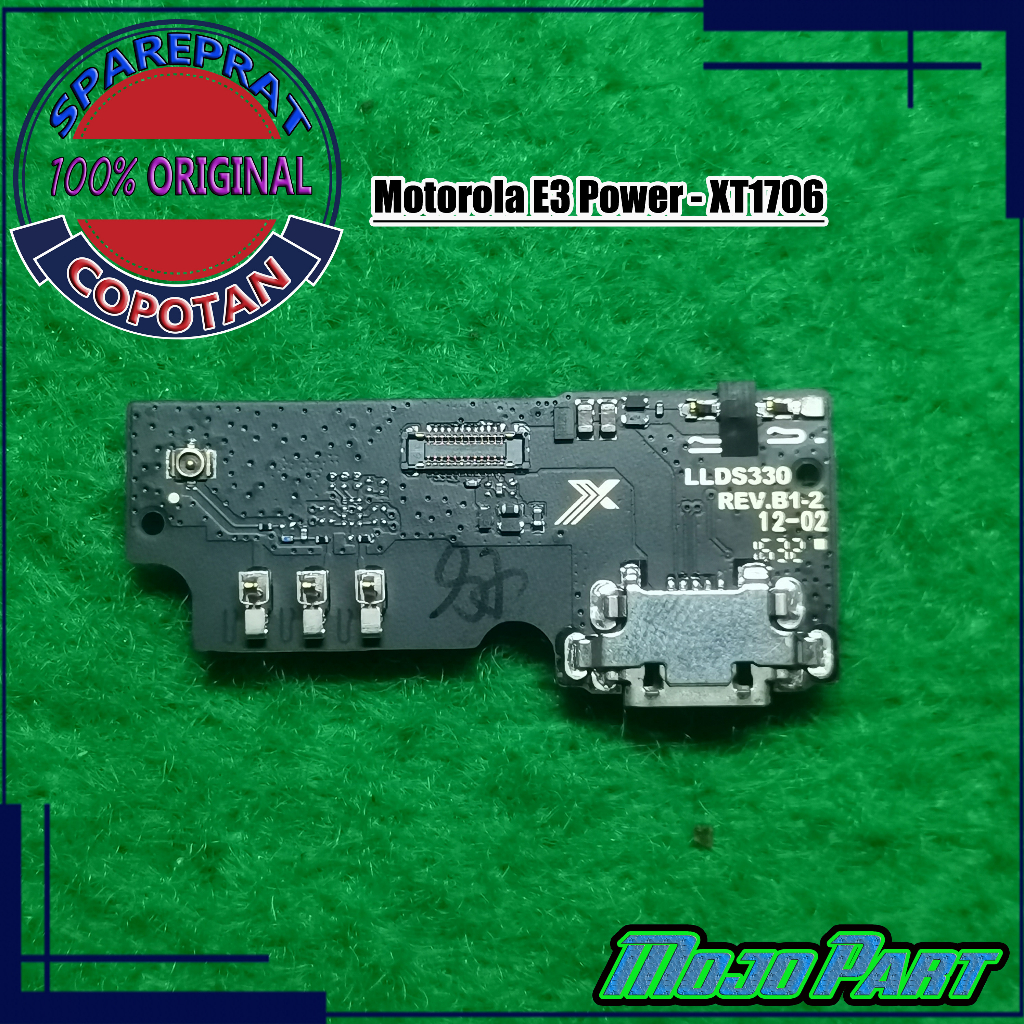 Motorola E3 Power - XT1706 Papan konektor cas pcb ui board charger mesin bawah copotan