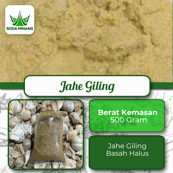 

Jahe Giling Halus Segar Bumbu Basah Asli Tanpa Pengawet 500 gram