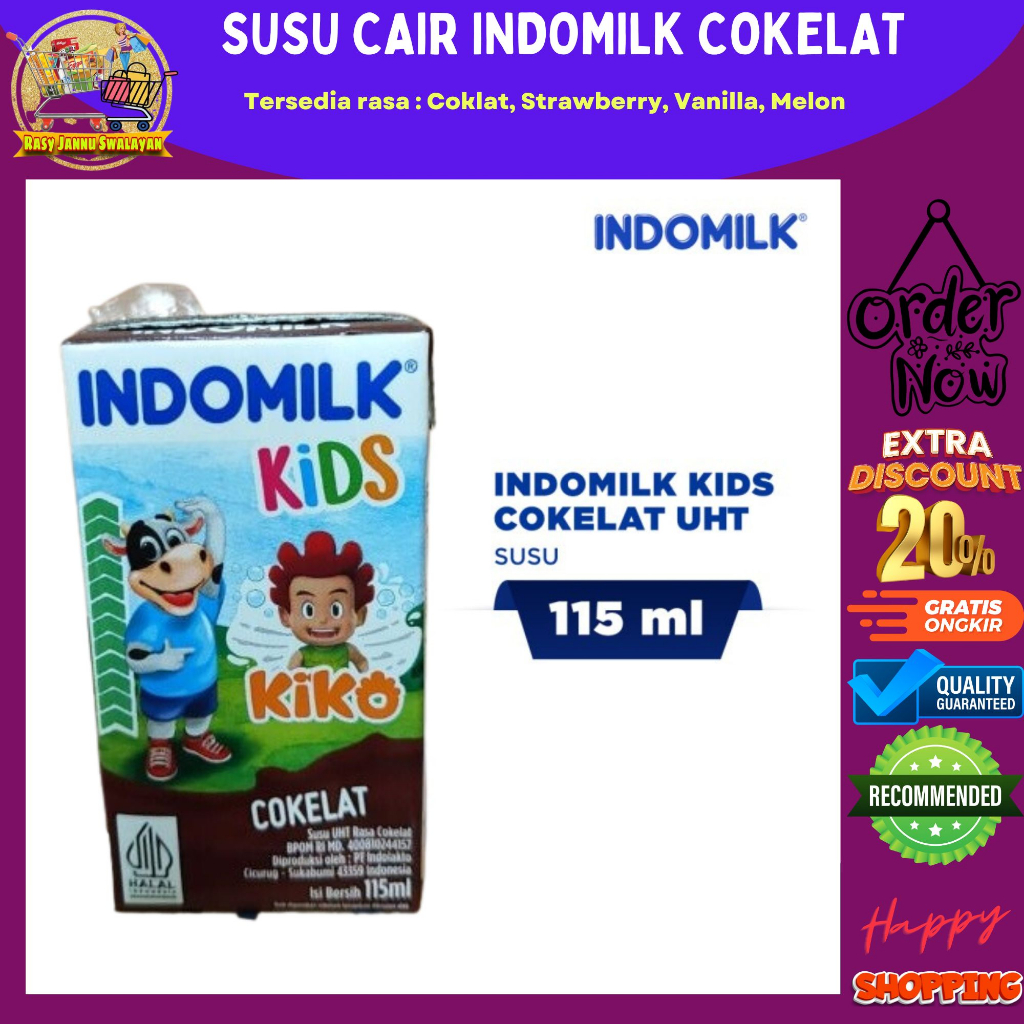 

Indomilk Kids Cokelat UHT 115 ml