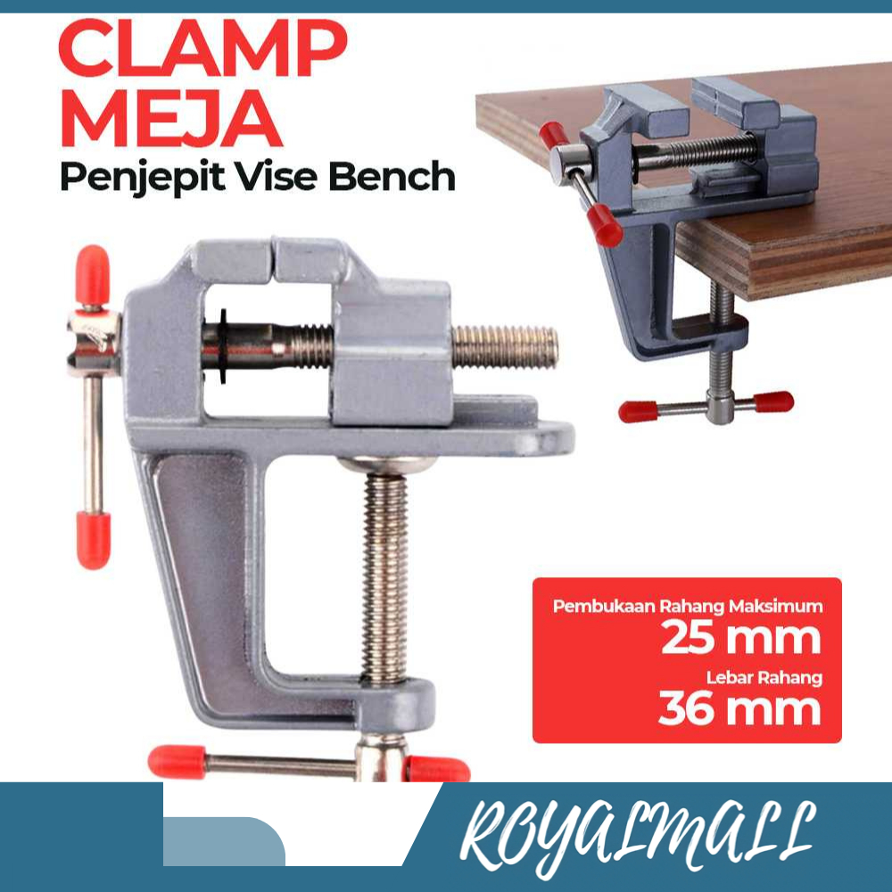 Clamp Meja Catok Vise Table Kerajinan Seni Perhiasan / Alat Clamp Klem Clem Press Pres Tanggem Klip 