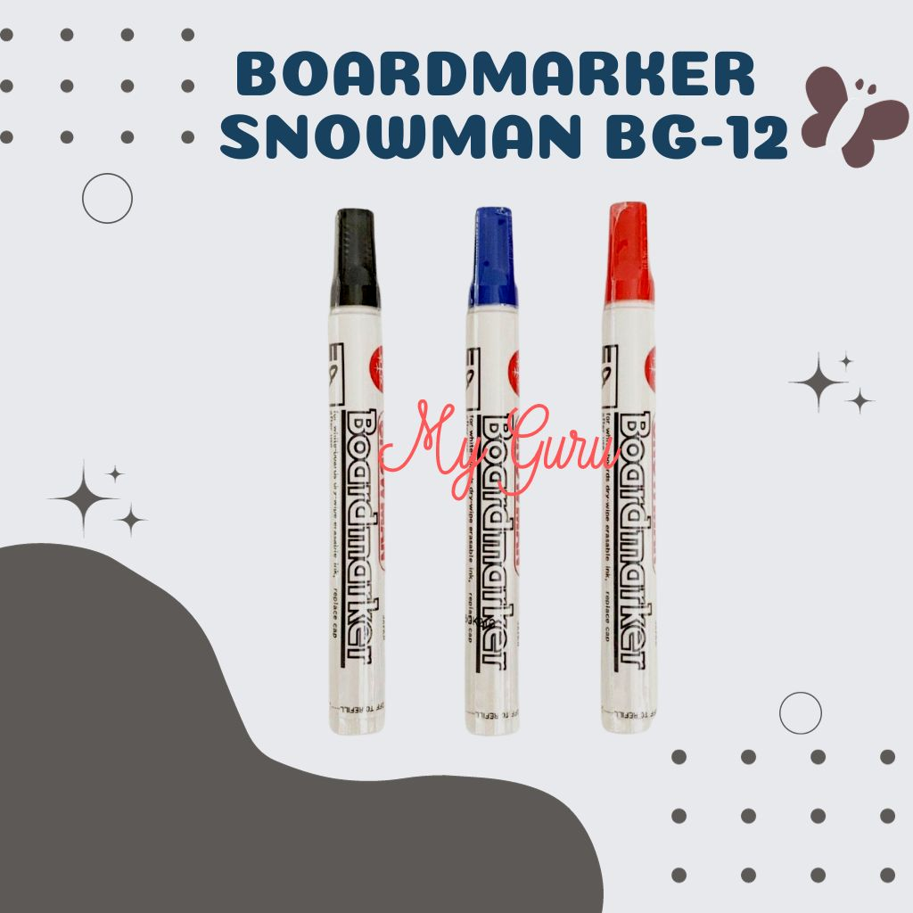 

[PCS] SPIDOL WHITEBOARD MARKER SNOWMAN BG-12 / BOARDMARKER
