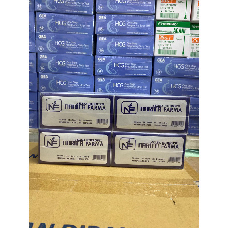 Kasa Hidrofil Steril Narita Farma isi 10 Box Kasa Steril Kassa Steril Murah