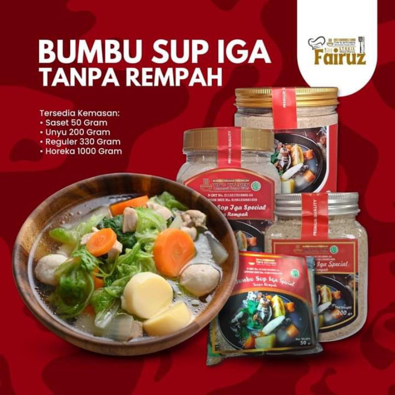

BUMBU KERING SOP IGA TANPA REMPAH KEMASAN SACHET TIN'S KITCHEN