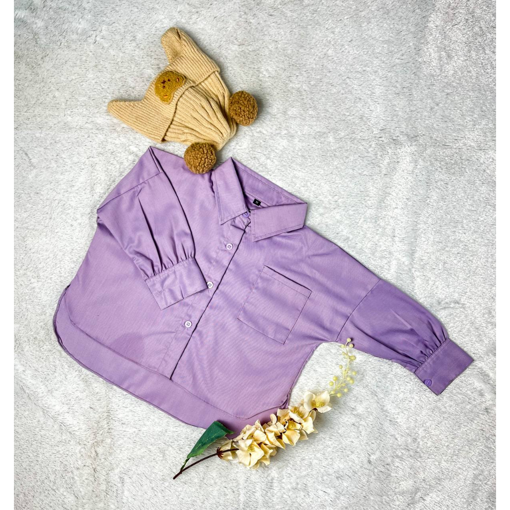 Newvote - 33 Atasan Anak Cewek Oversized / Kemeja Anak Perempuan Oversized