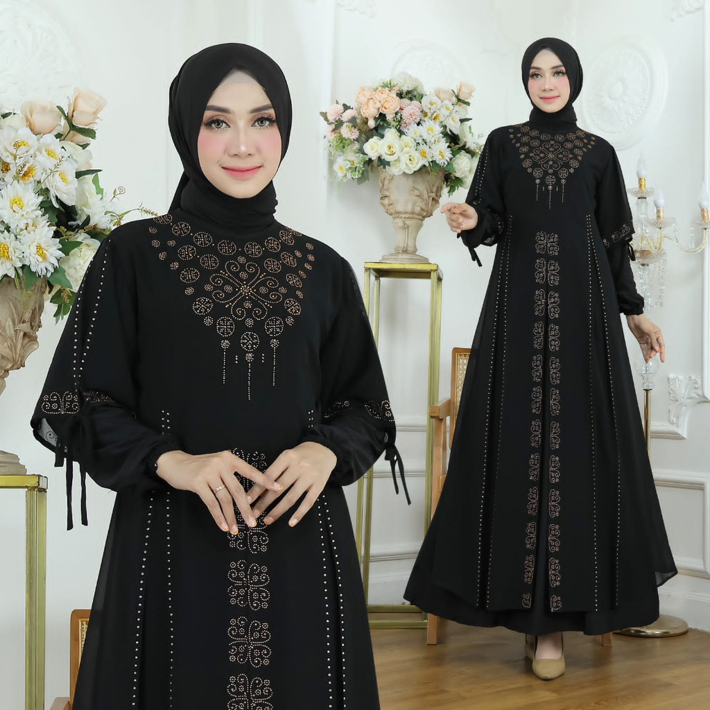 Nindya Abaya Ziva Dubai Abaya Terbaru Abaya Elegan Modern