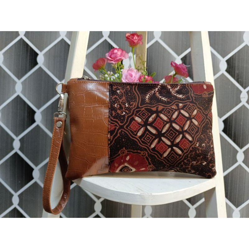 Clutch wanita Croco Batik Nusantara
