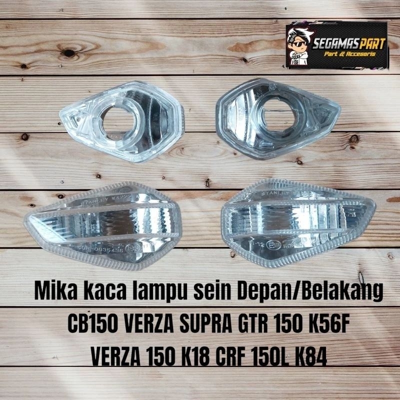 mika kaca lampu sein sen depan atau belakang Honda CB150 Verza K18 Supra GTR 150 CRF 150 k84 kanan k
