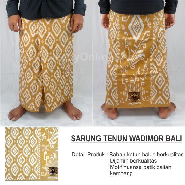 Kain Sarung Wadimor Bali Terbaru Bahan Berkualitaas / Kain Sarung Bali Wadimor Motif Bali Premium CO