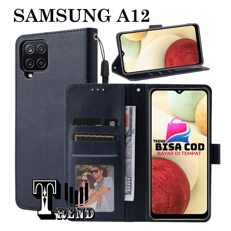 FLIP COVER SAMSUNG A12 LEATHER CASE FLIP SAMSUNG A12