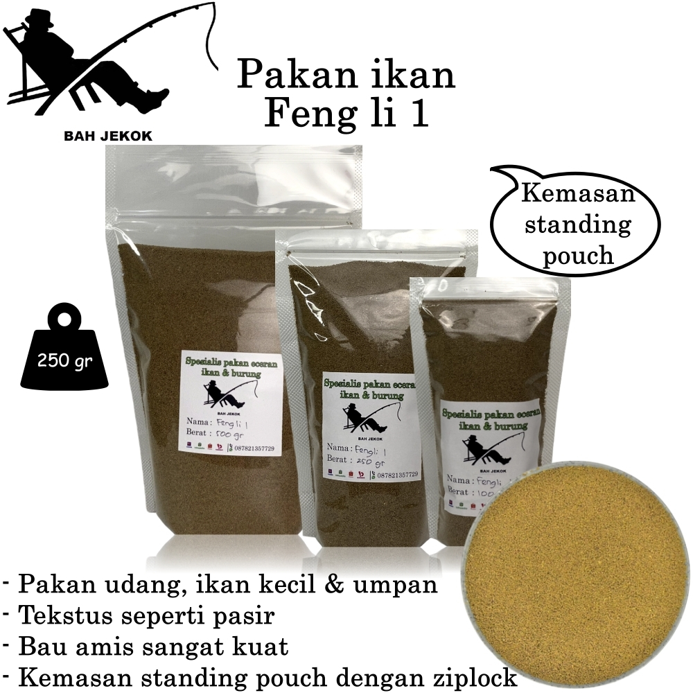 Pelet Feng li 1 Umpan Pakan Ikan & Udang Akuarium Hias Kecil Bibit Burayak Cupang Koi Guppy (250gr).