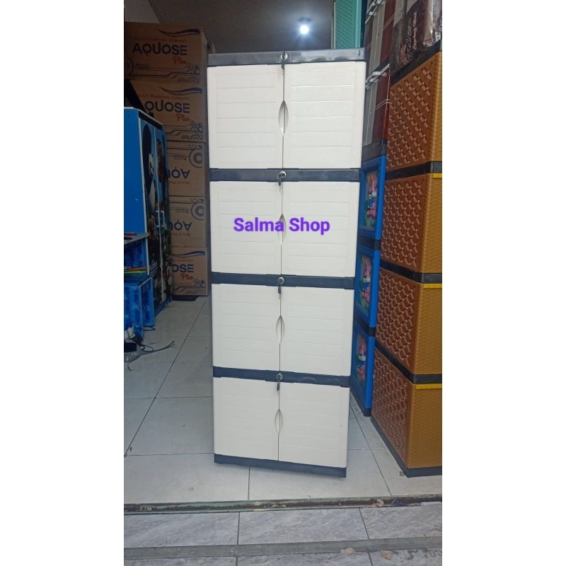Lemari Plastik Aquose mini susun 4