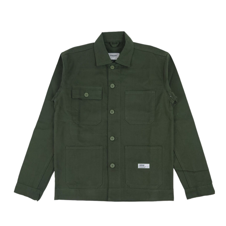 Outer/Trucker Jacket - Cotton - Army Green