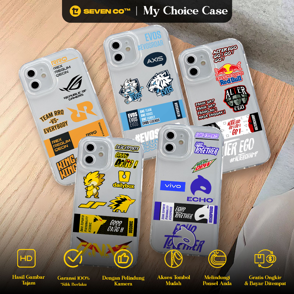 Case SAMSUNG A01 M01 A01 CORE A02 A02S A10 M10 A10S A11 M11 A12 M12 A20 A30 MOTIF ESPORTS RRQ EVOS B