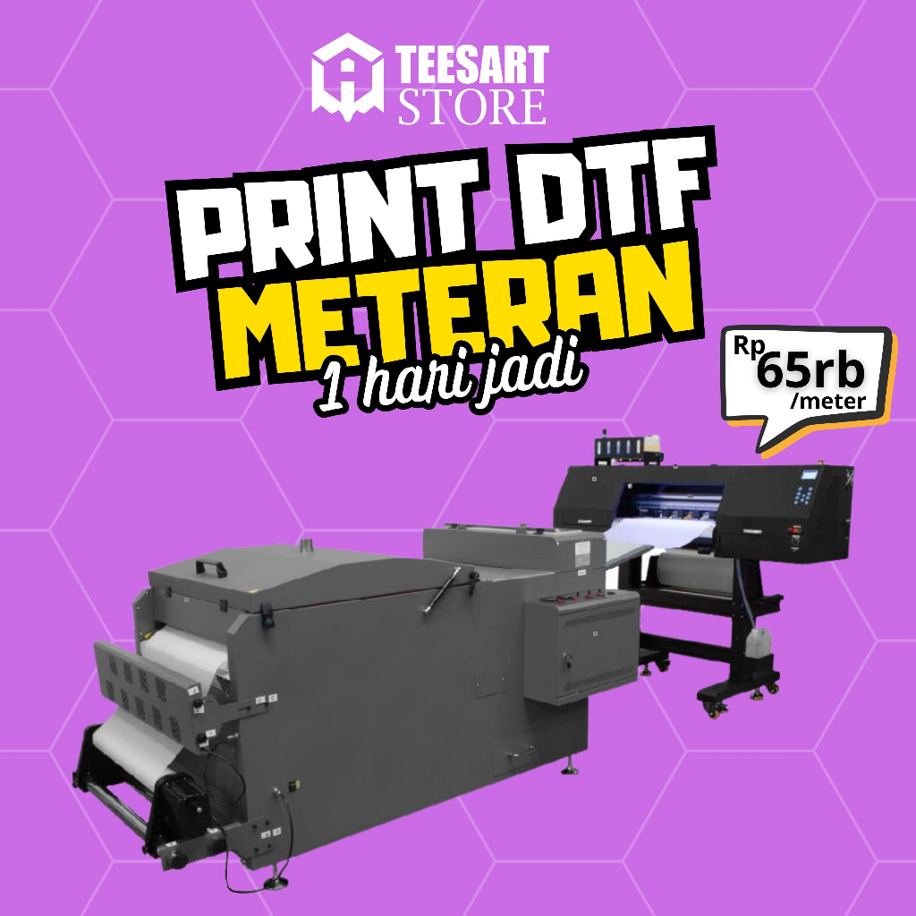 Sablon DTF Meteran Sehari jadi
